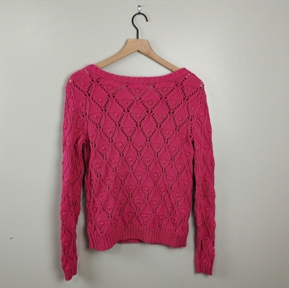 Tommy Hilfiger Pink Knot Sweater Size Small - Picture 4 of 8